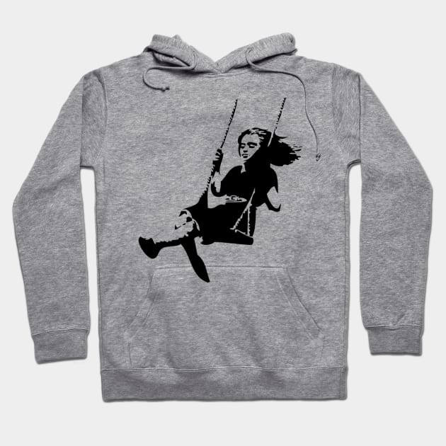 A girl on a swing Hoodie by lllucifercat